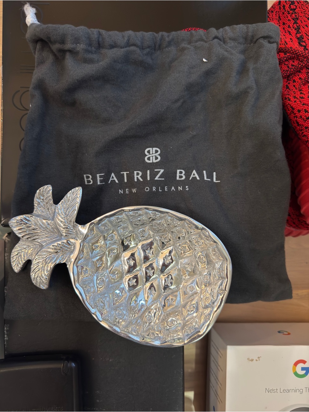 Beatriz Ball Silver Pineapple Trinket Dish